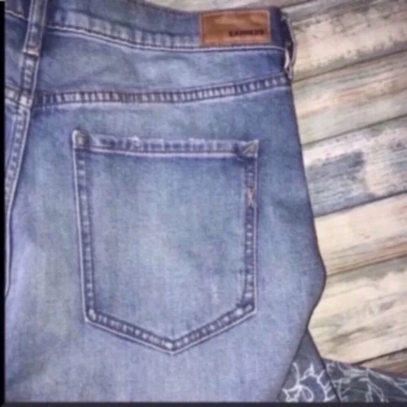 NWT Express Vintage Skinny High Rise Floral - Picture 5 of 6